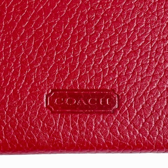 Coach Playing Cards with Red Leather Travel Case SLG Accessories Rare - Picture 9 of 13
